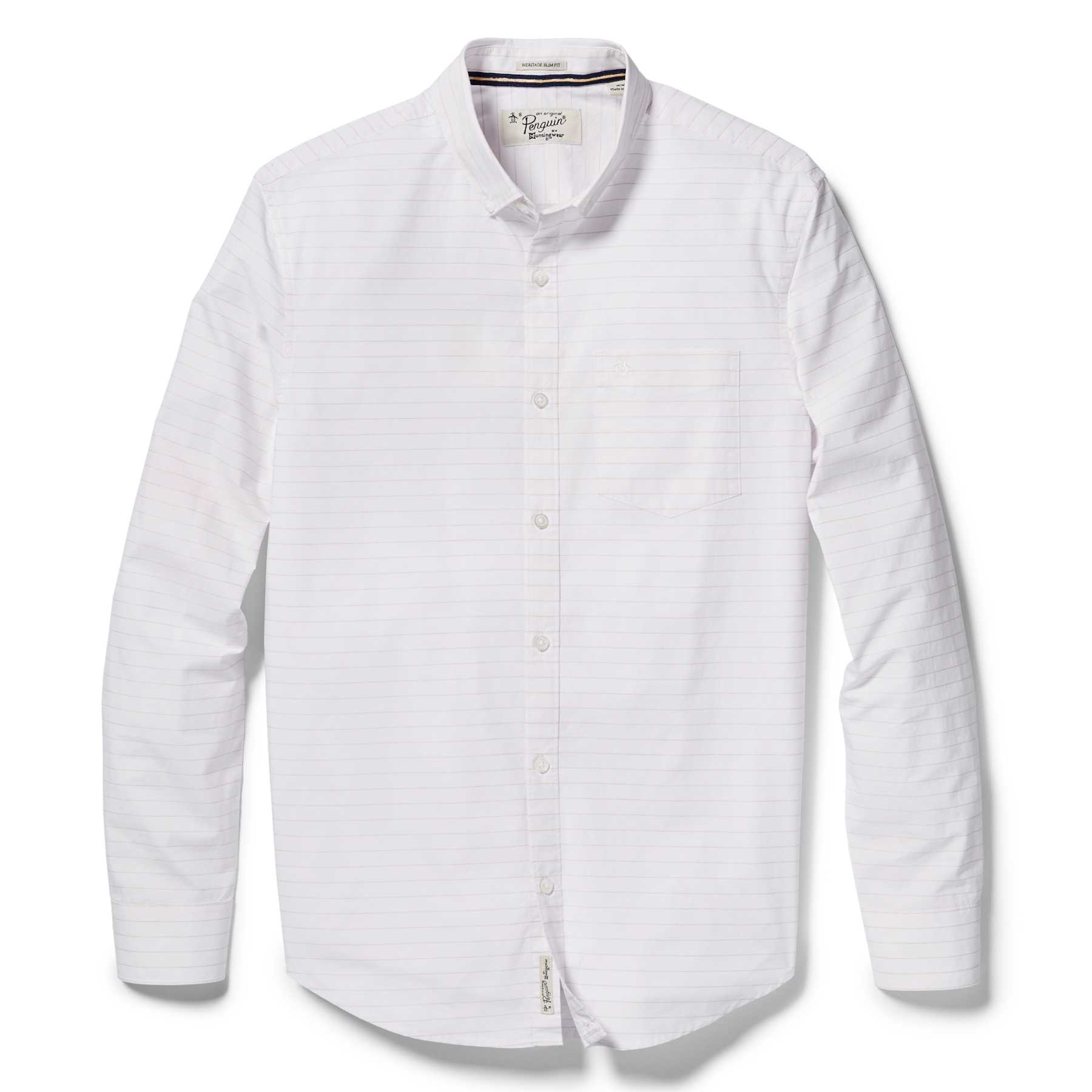 Original Penguin GOLD HORIZONTAL STRIPE SHIRT