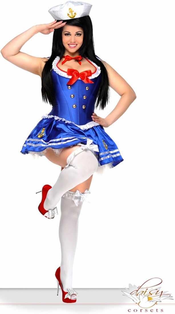 4 PC Sexy First Mate Sailor Costume