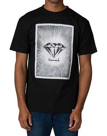 DIAMOND SUPPLY COMPANY MENS Black Clothing / Tops M