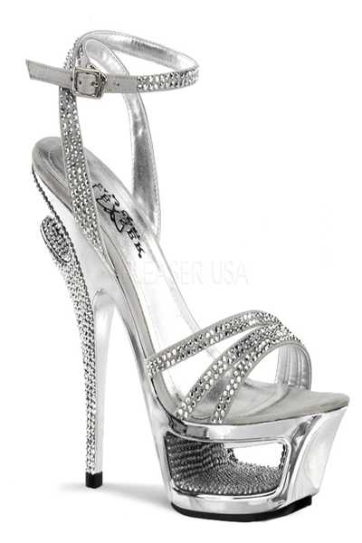 Light Grey Suede Cut-Out Platform Strappy Anke Wrap Sandal