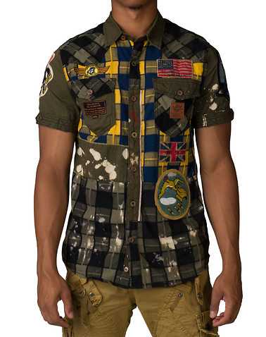 HERITAGE MENS Green Clothing / Button Down Shirts M