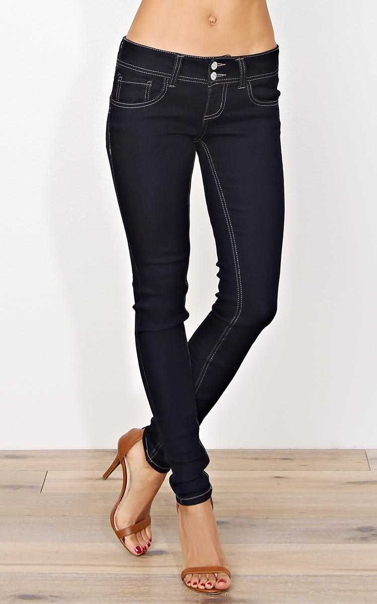 Paris Blues Arie Denim Skinny Jeans - Indigo Denim in Size by Styles For Less