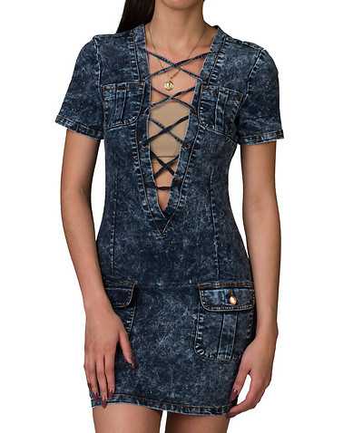 ESSENTIALS WOMENS Blue Clothing / Dresses S