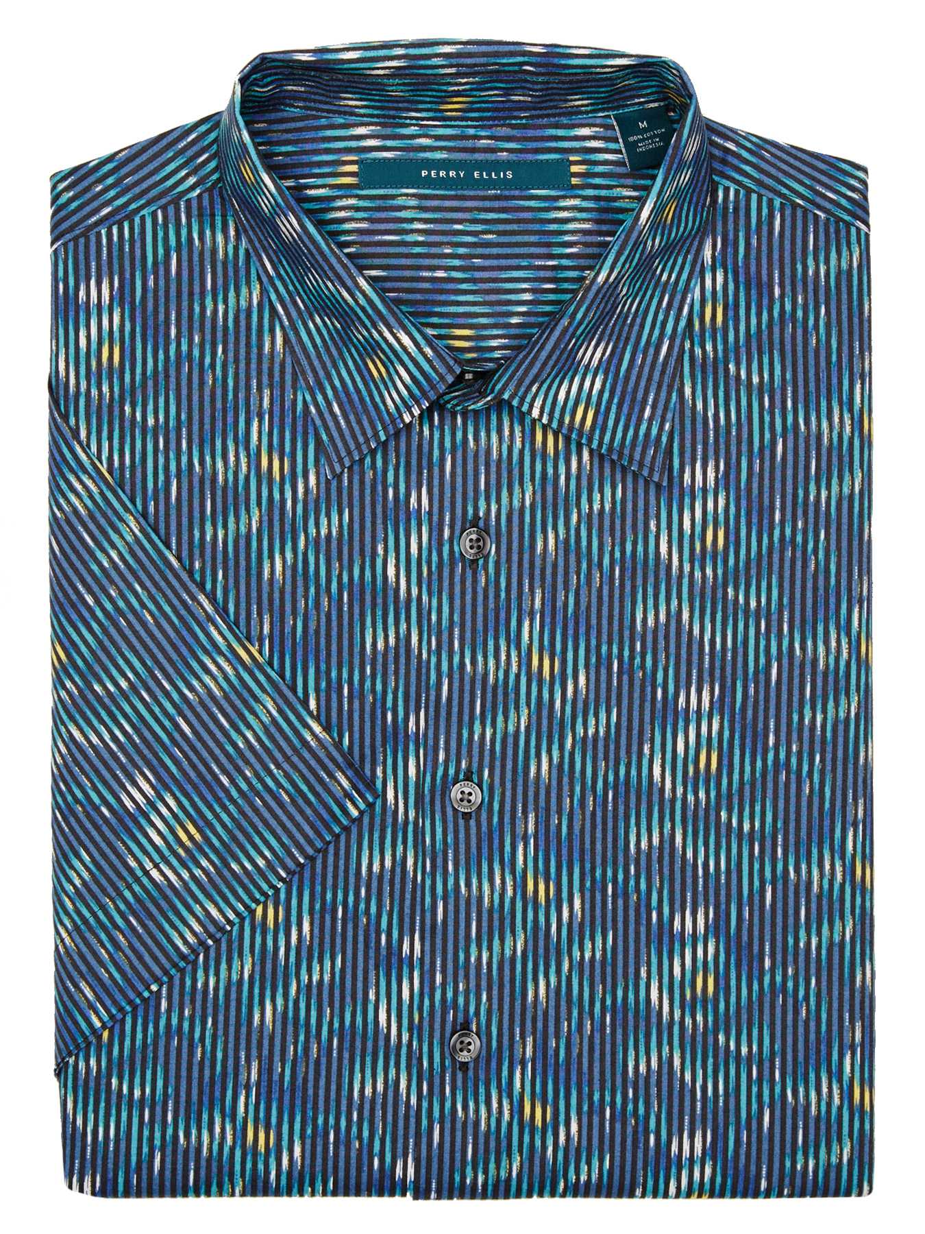 Perry Ellis Big and Tall Short Sleeve Cloud Shirt