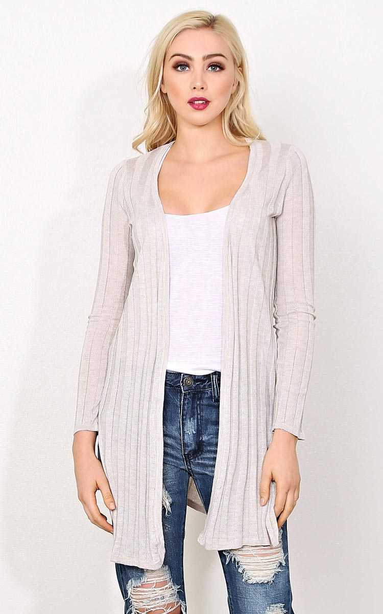 Oatmeal Artic Attraction Knit Wrap - MED - Oatmeal in Size Medium by Styles For Less
