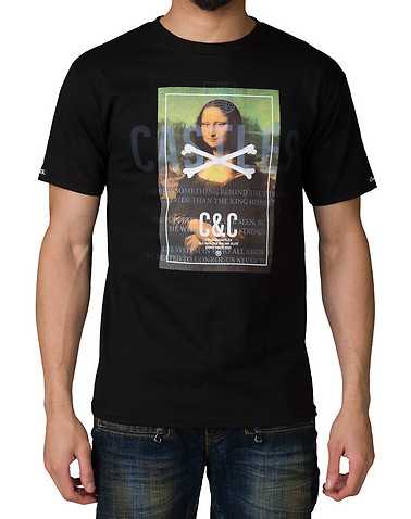 CROOKS AND CASTLES MENS Black Clothing / Tops