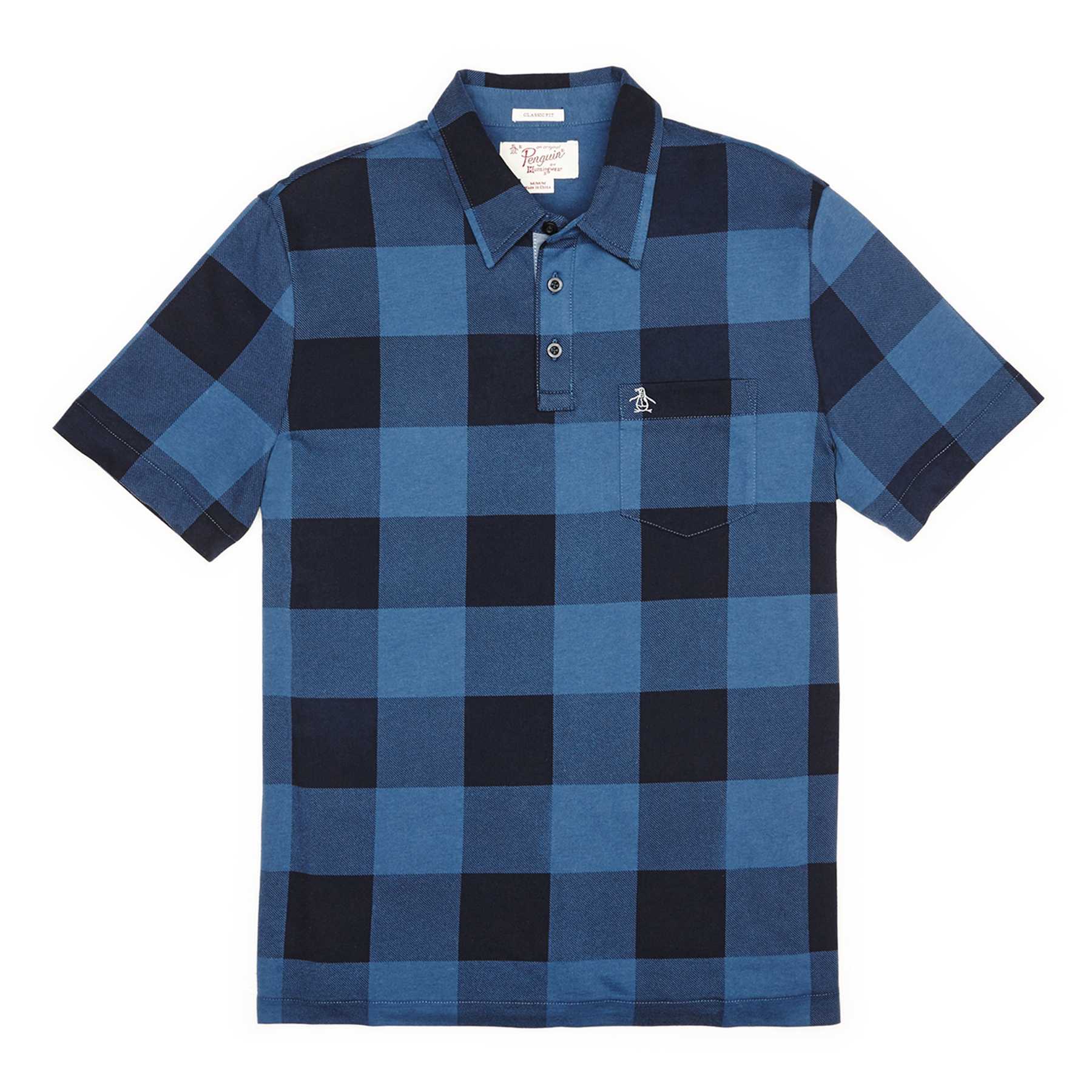 Original Penguin BUFFALO PLAID POLO