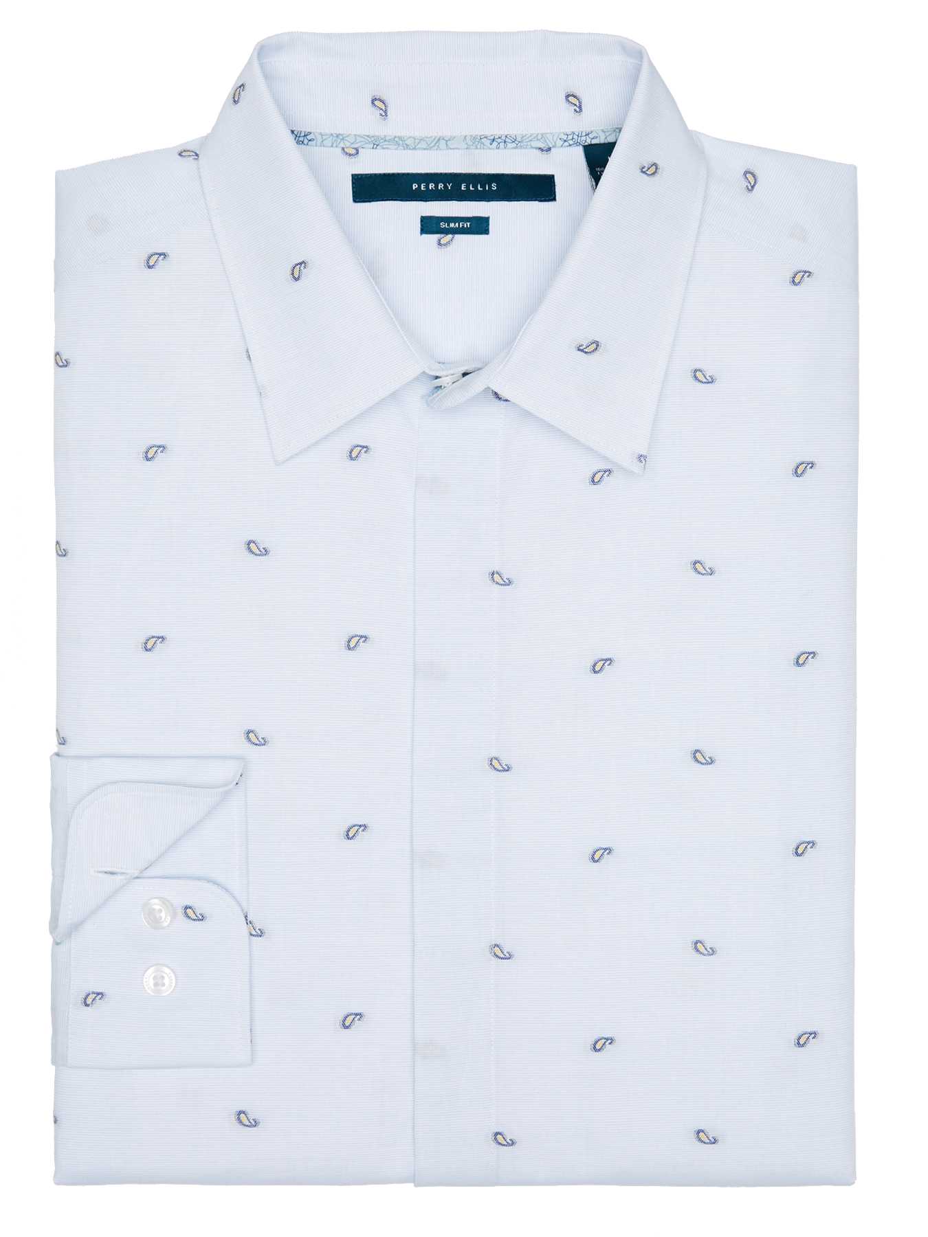 Perry Ellis Slim Fit Small Paisley Shirt