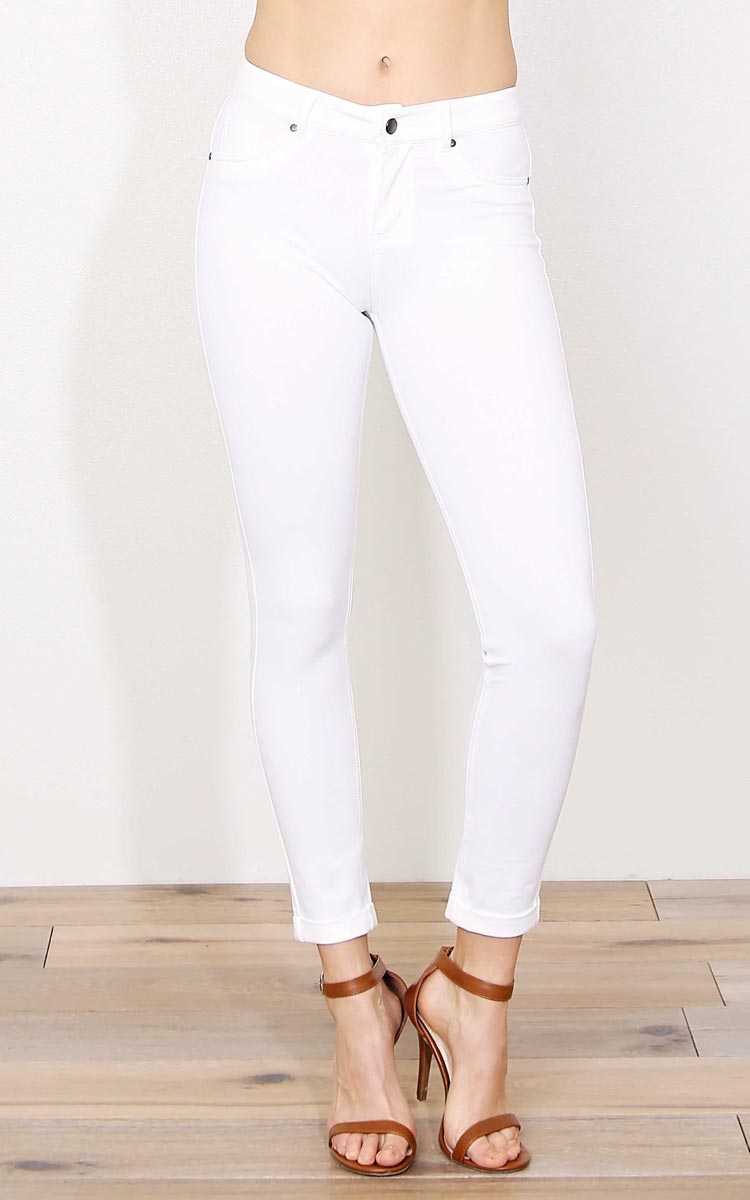 Yvonne Knit Jeggings - - Ivry/Natrl in Size by Styles For Less