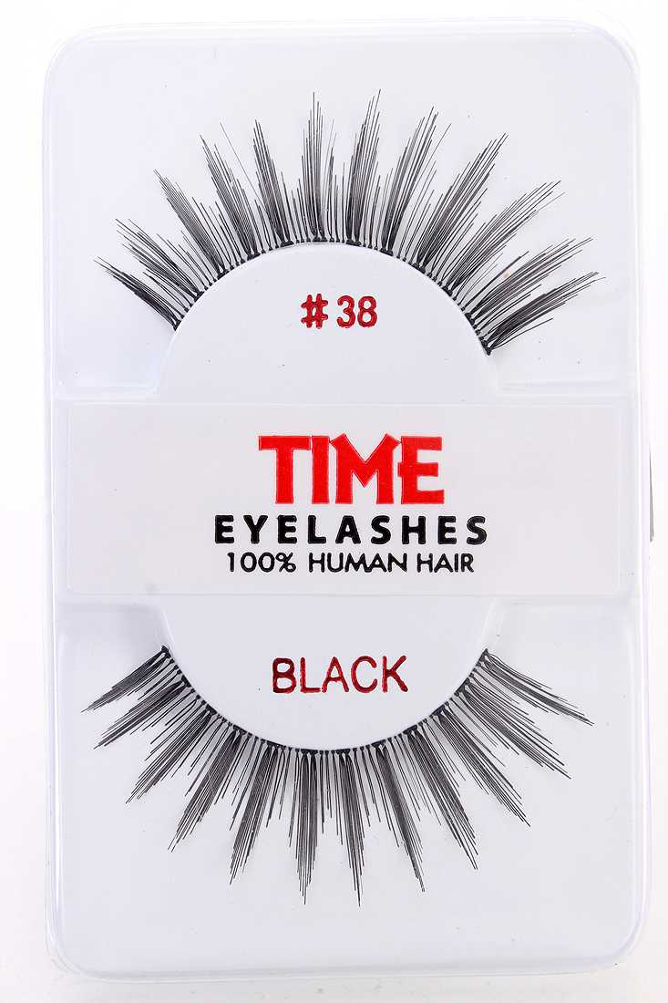 Black Full Lengthening Glamour Human Hair Eyelashes
