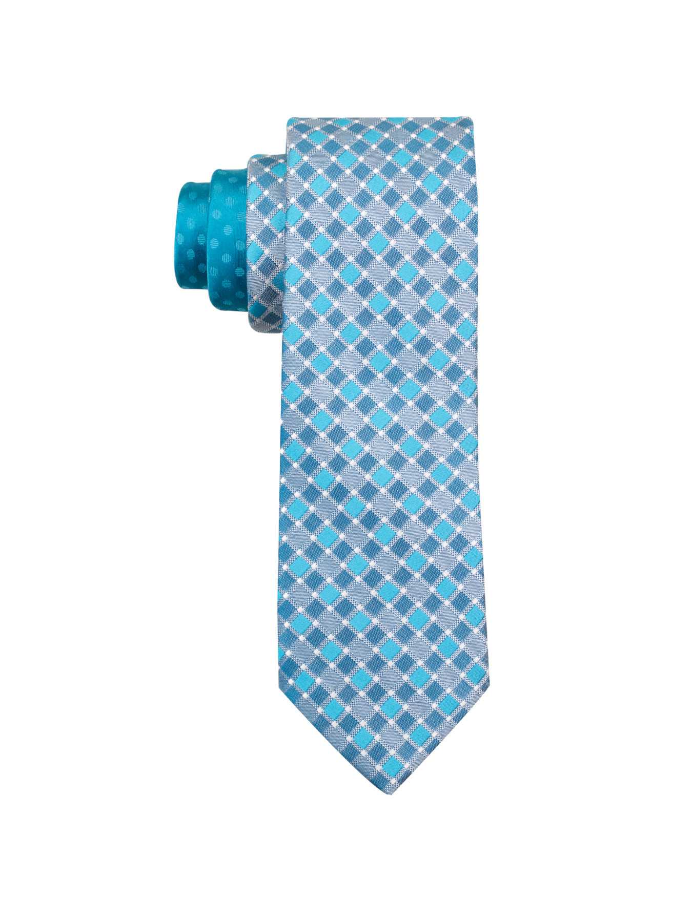 Perry Ellis Hall Grid Silk Tie