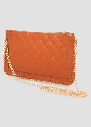 Quilted Chain Link Shoulder Bag