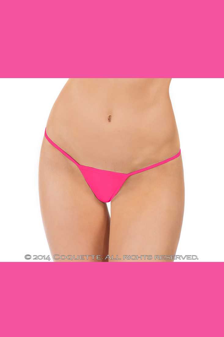 Neon Pink Low Rise Lycra G String