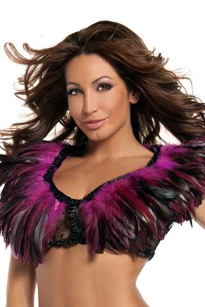HOT PINK FEATHER TOP