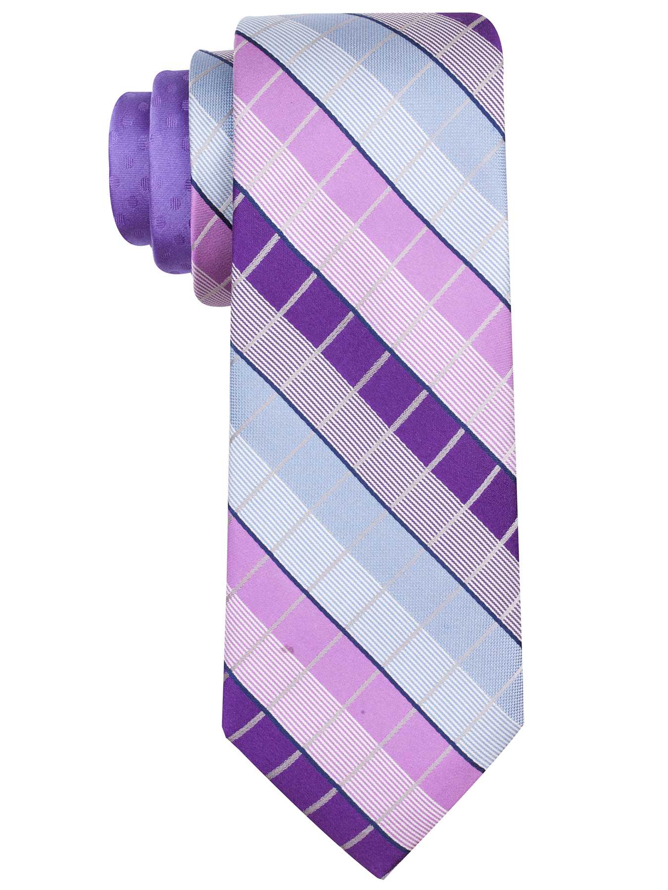 Perry Ellis Evans Plaid Silk Tie