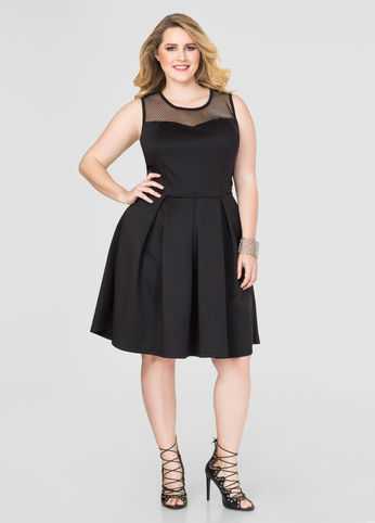 Fishnet Skater Dress