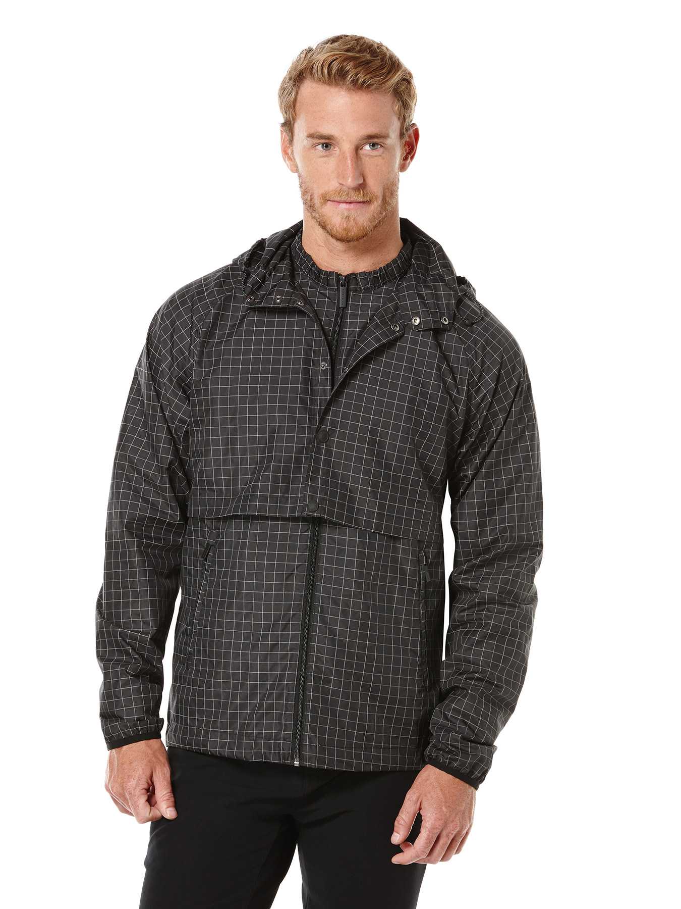 Perry Ellis Reflective Convertible Anorak Jacket
