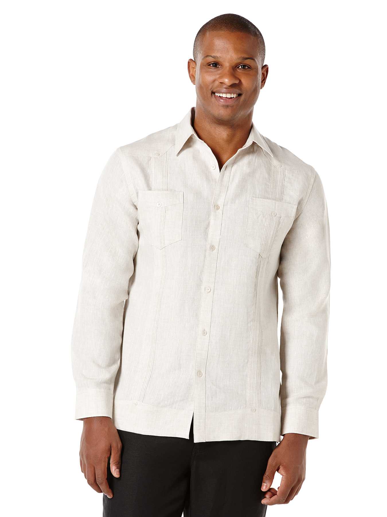 Cubavera 100% Linen Long Sleeve 2 Upper Pocket Guayabera