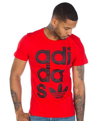adidas MENS Red Clothing / Tees and Polos