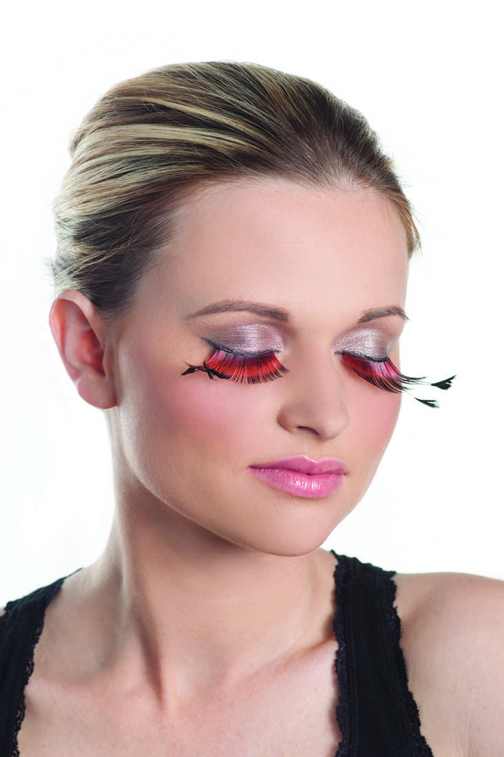 Orange Long Flirty Sexy Ravewear Eyelashes