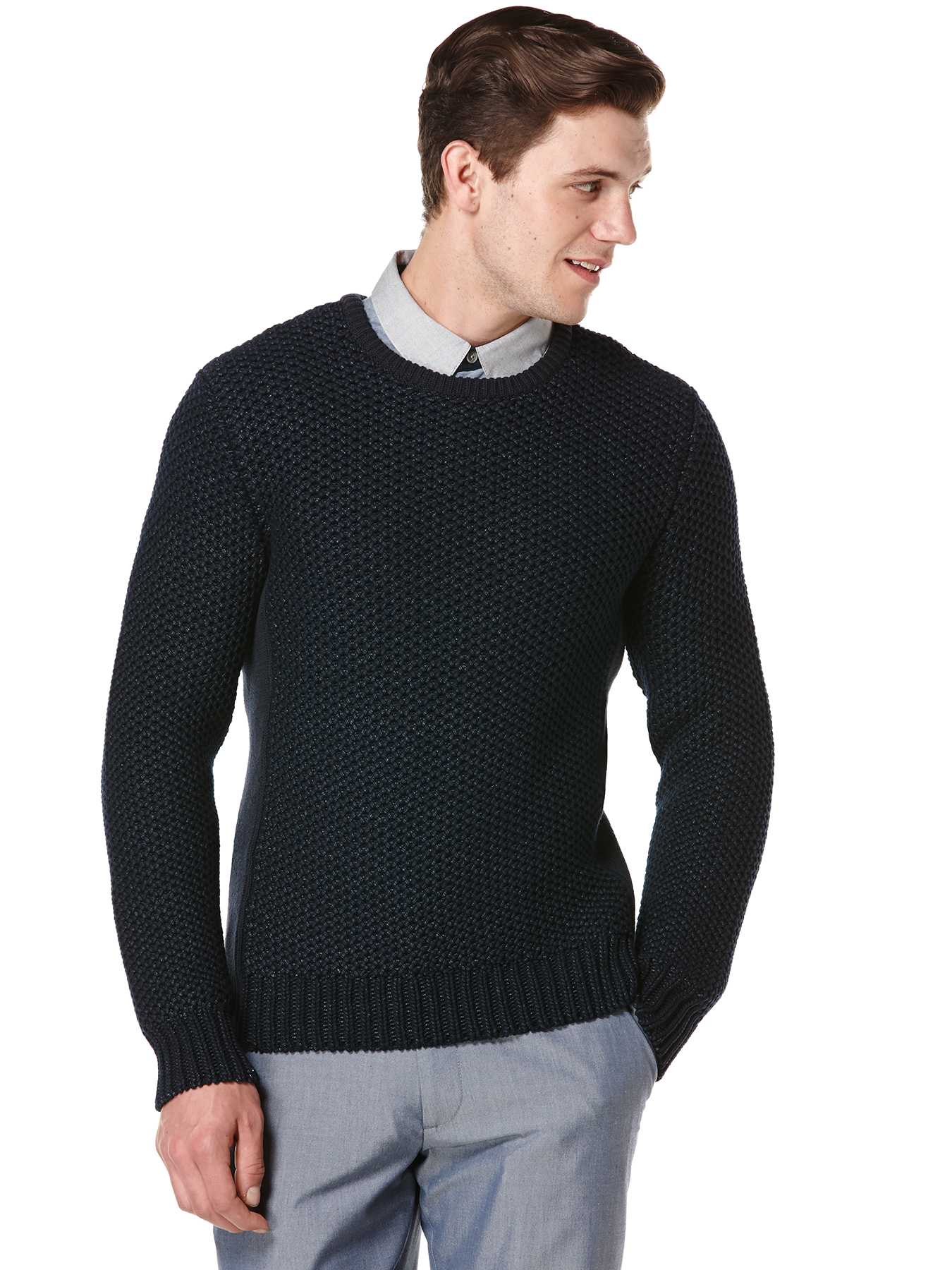 Perry Ellis Long Sleeve Crewneck Sweater