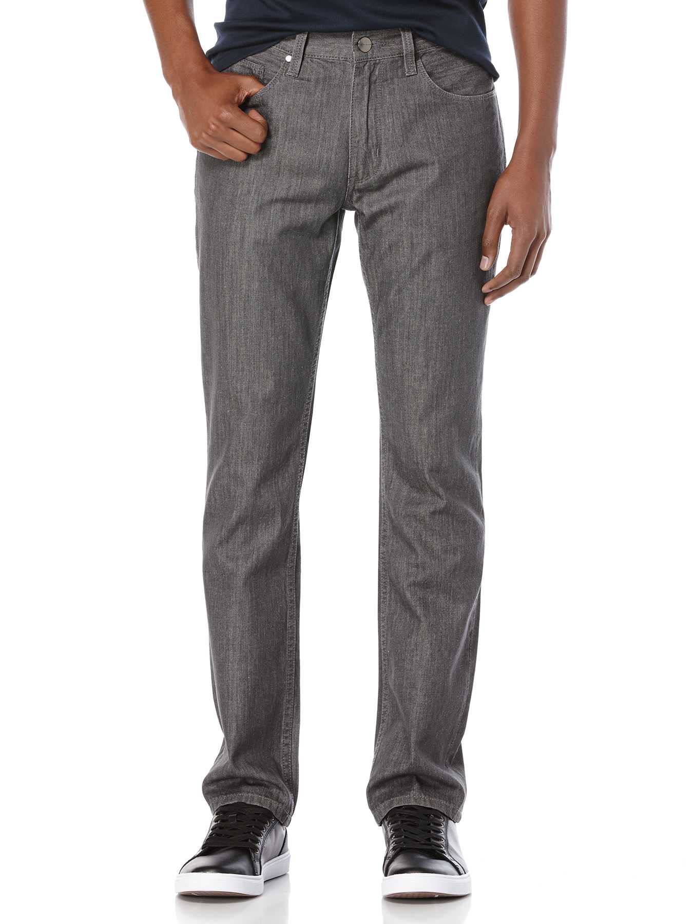 Perry Ellis Slim Fit Bleached Down Denim