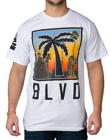 BLVD SUPPLY MENS White Clothing / Tops S