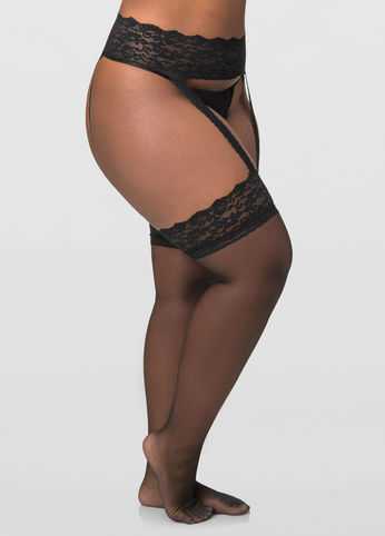 Berkshire Lace Garter Stocking