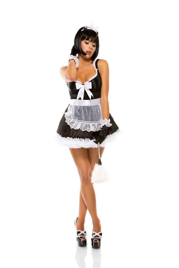 BLACK DOMESTICATED DELIGHT SEXY COSTUME