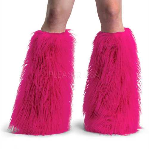 Pink Faux Fur Boot Sleeves