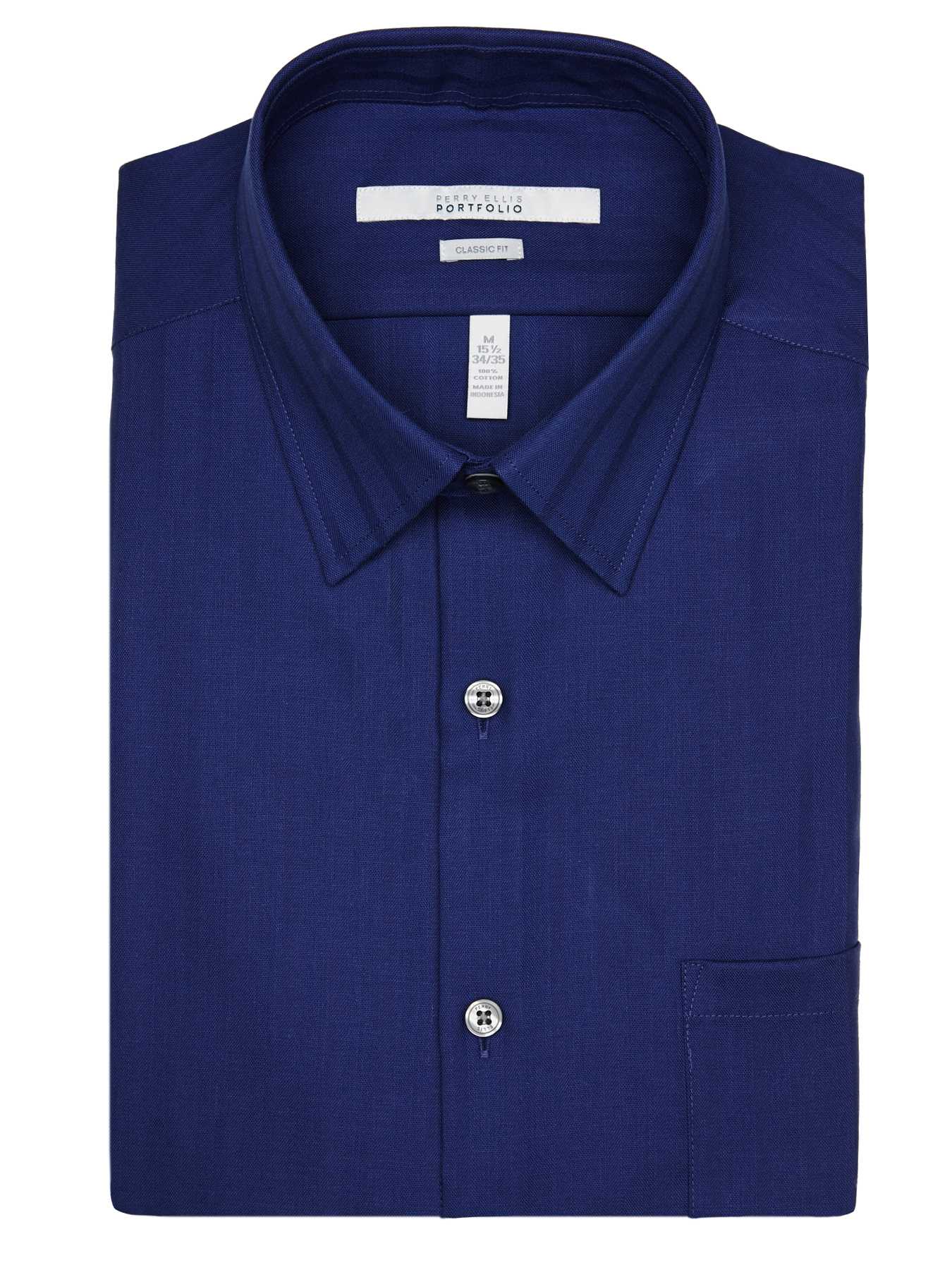 Perry Ellis Classic Fit Satin Stripe Portfolio Dress Shirt
