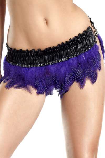 Purple Feather Skirt
