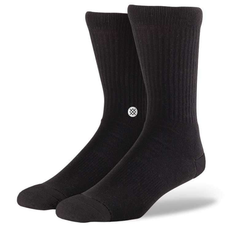 Stance Icon Black/White L/XL Classic Crew Socks