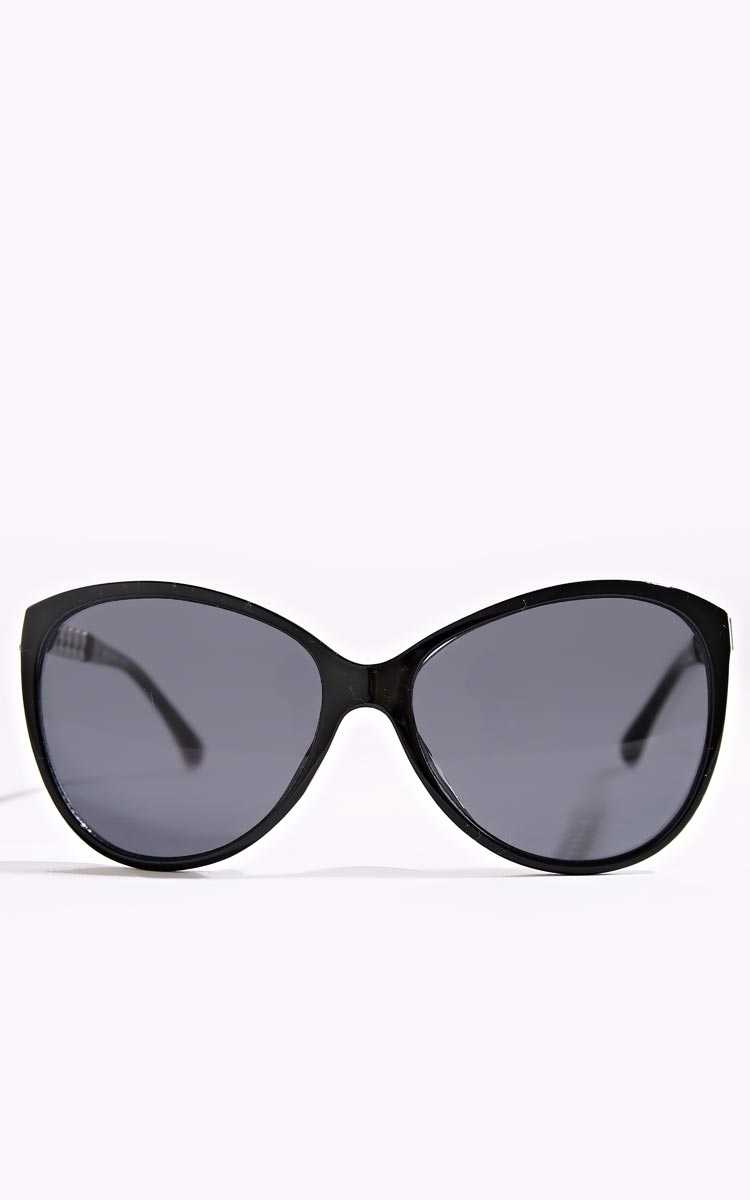 Miami Oversized Chain Cateye - N/S - Black by Styles For Less