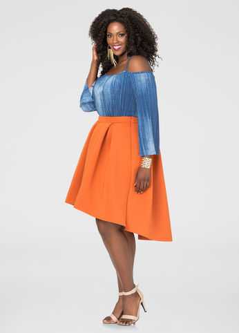 Hi-Lo Neoprene Skirt