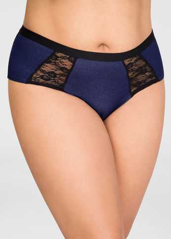 Denim Lace Boyleg Panty