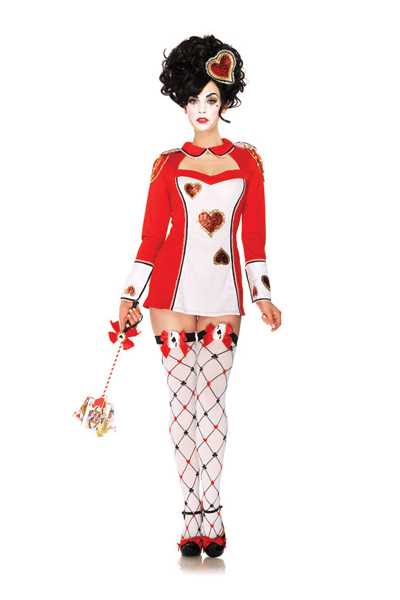 Red White 2 PC Card Guard Costume