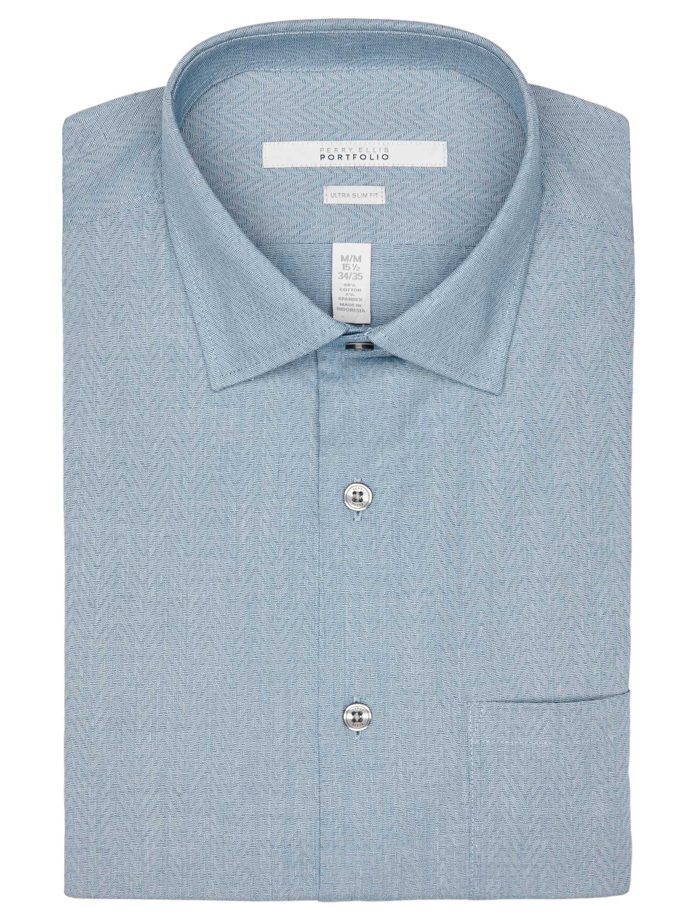 Perry Ellis Ultra Slim Zigzag Dress Shirt