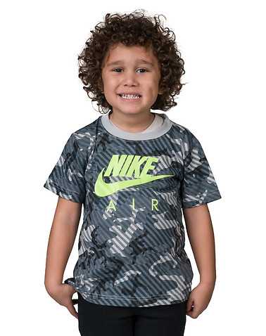 NIKE BOYS Grey Clothing / Short Sleeve T-Shirts L / 6
