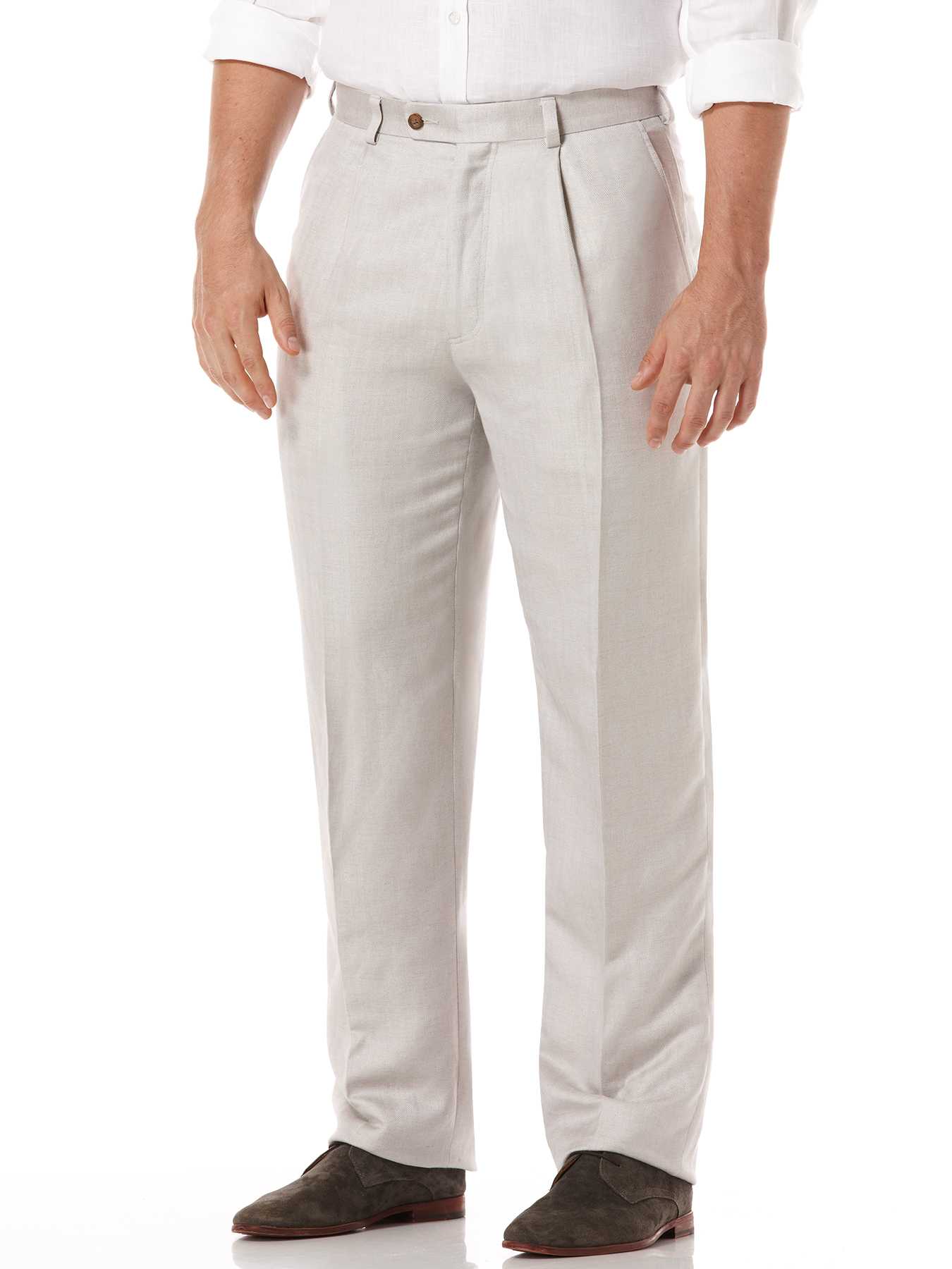 Cubavera One Pleat Linen Pant