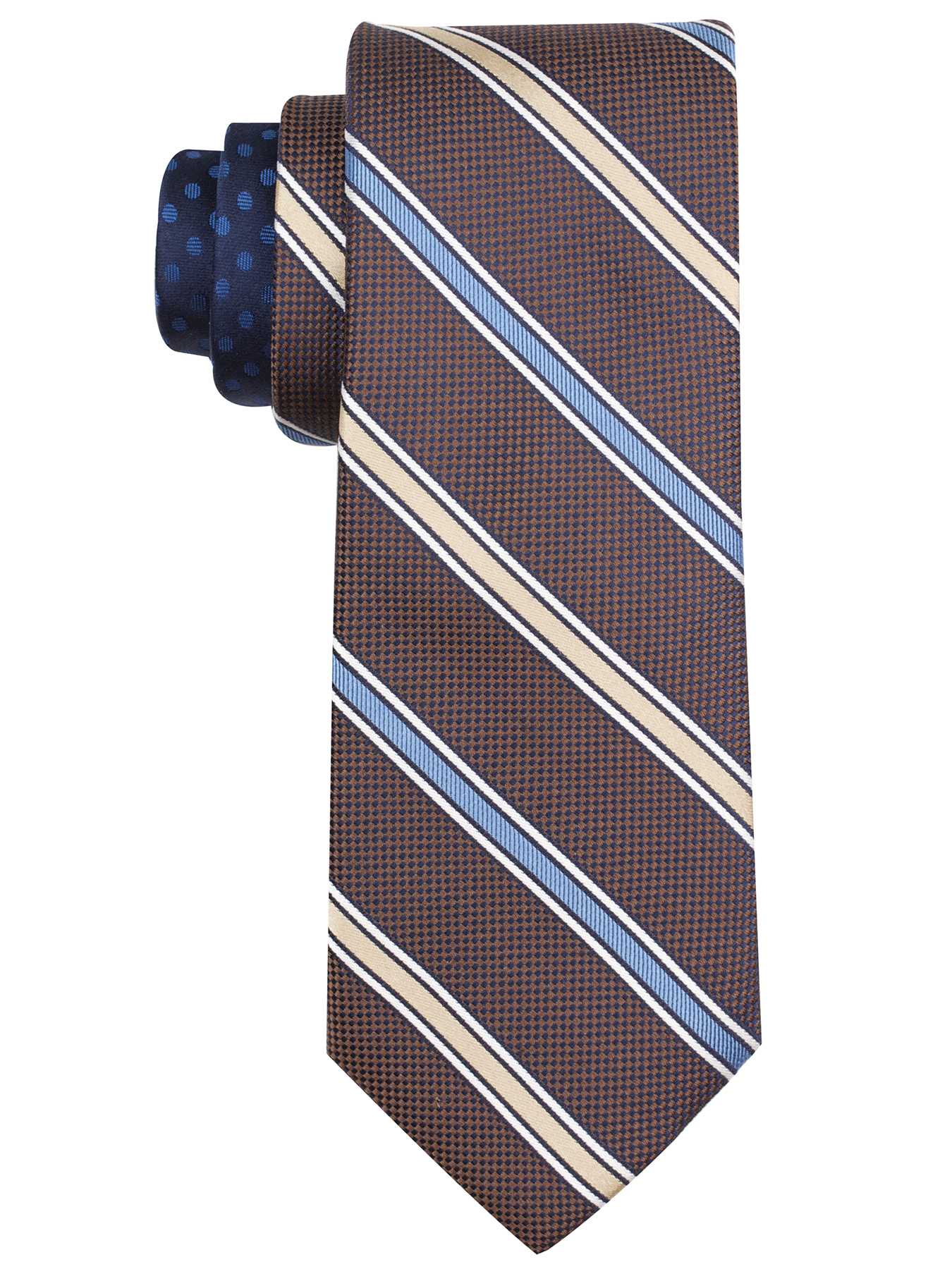 Perry Ellis Ando Stripe Silk Tie