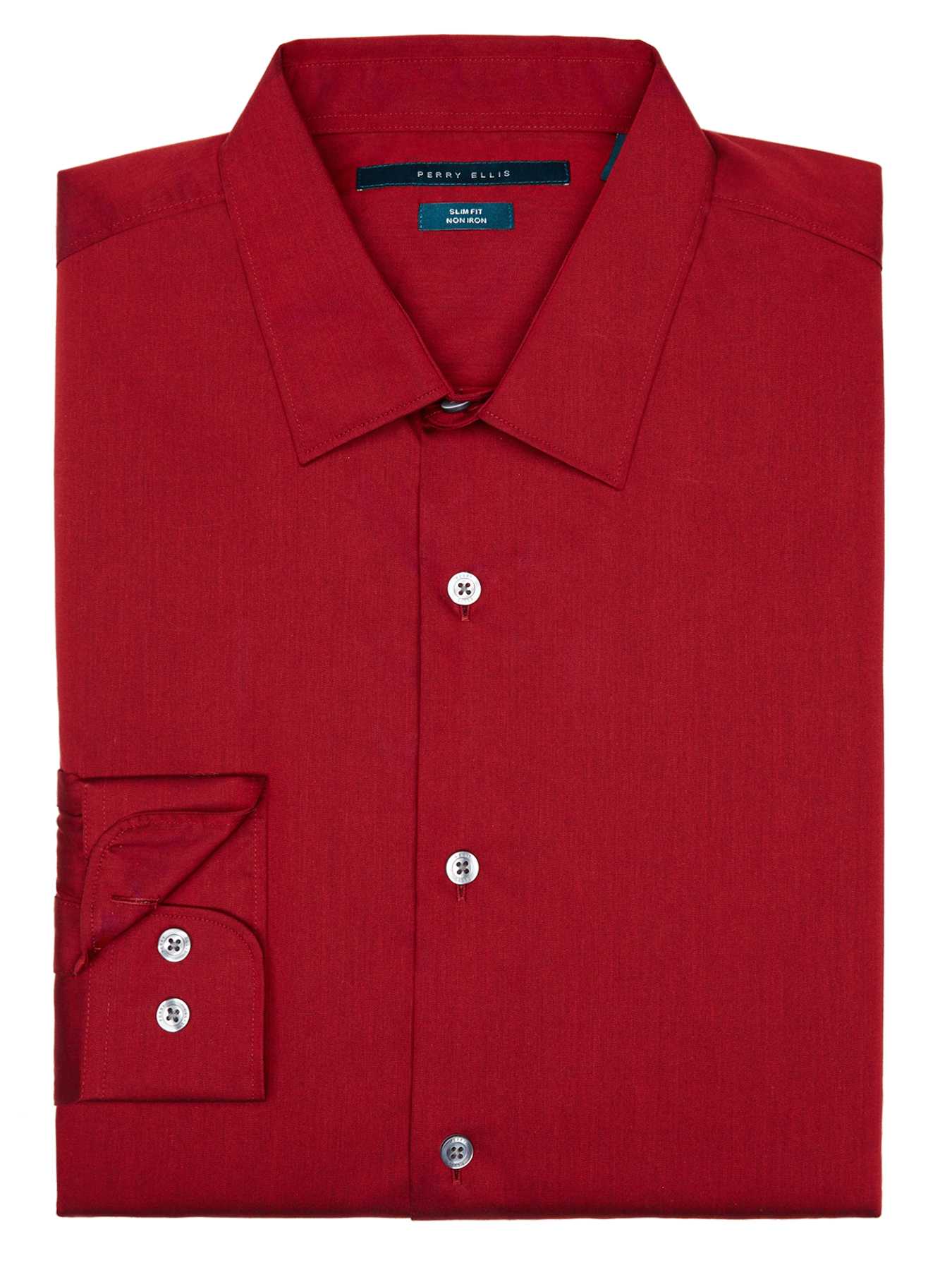 Perry Ellis Non-Iron Slim Fit Essential Shirt