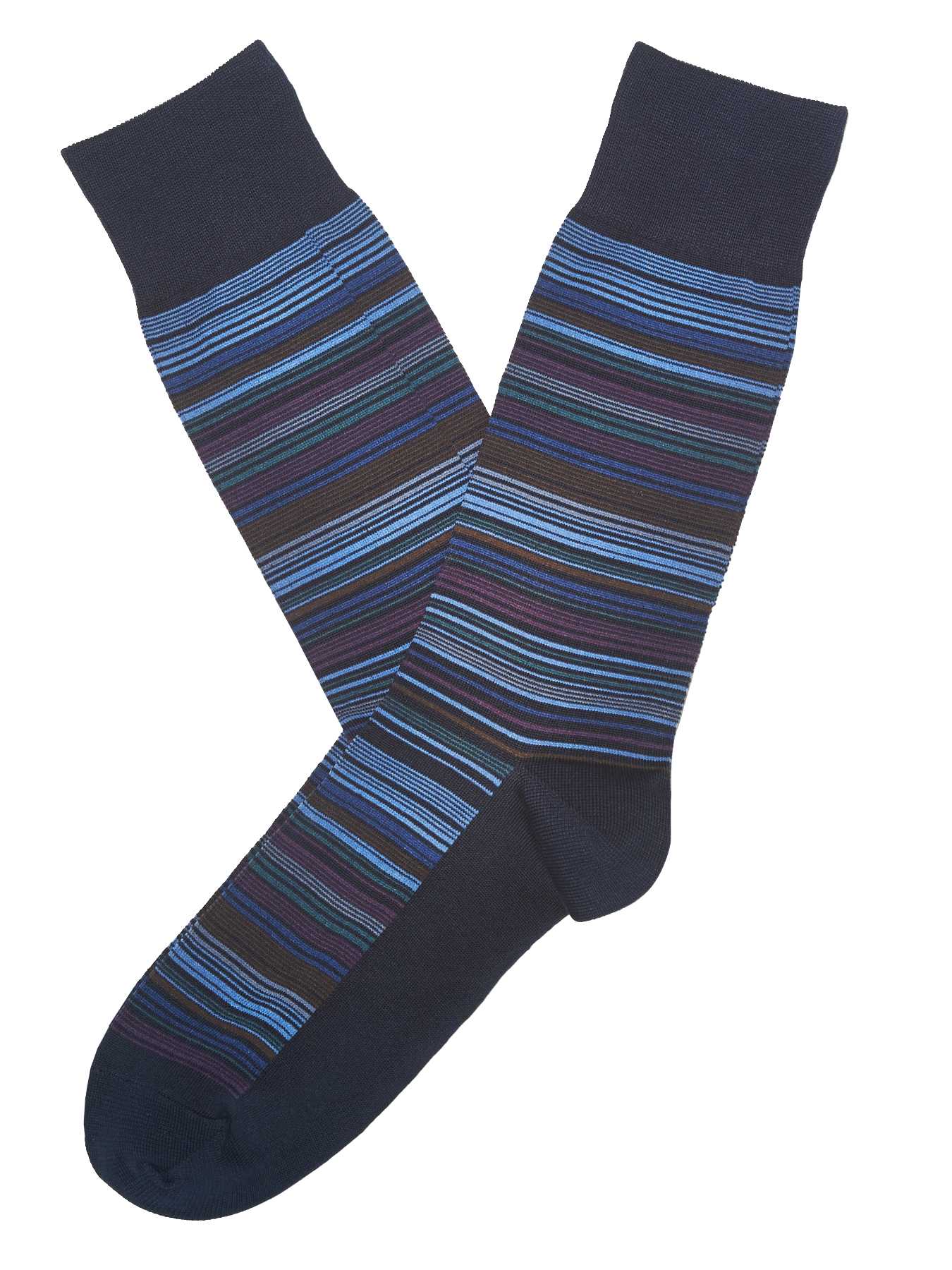 Perry Ellis Multi Color Stripe Portfolio Sock