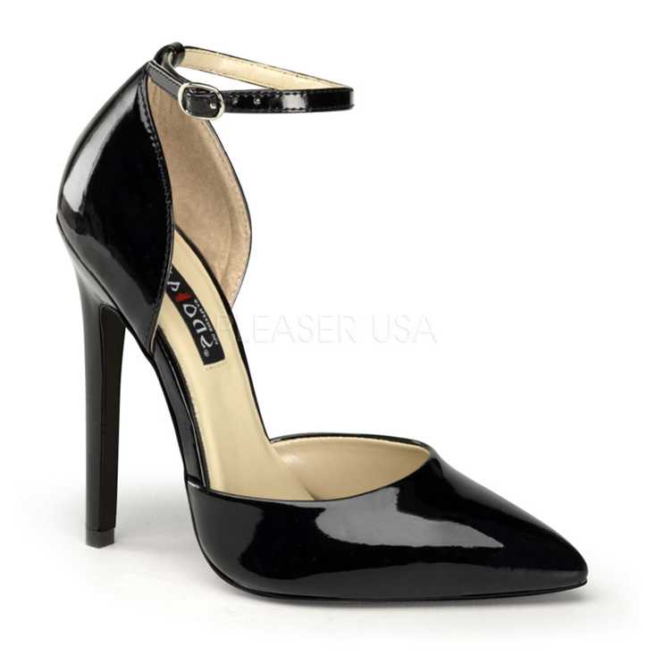Black Patent Single Sole Pointed Toe High Heels