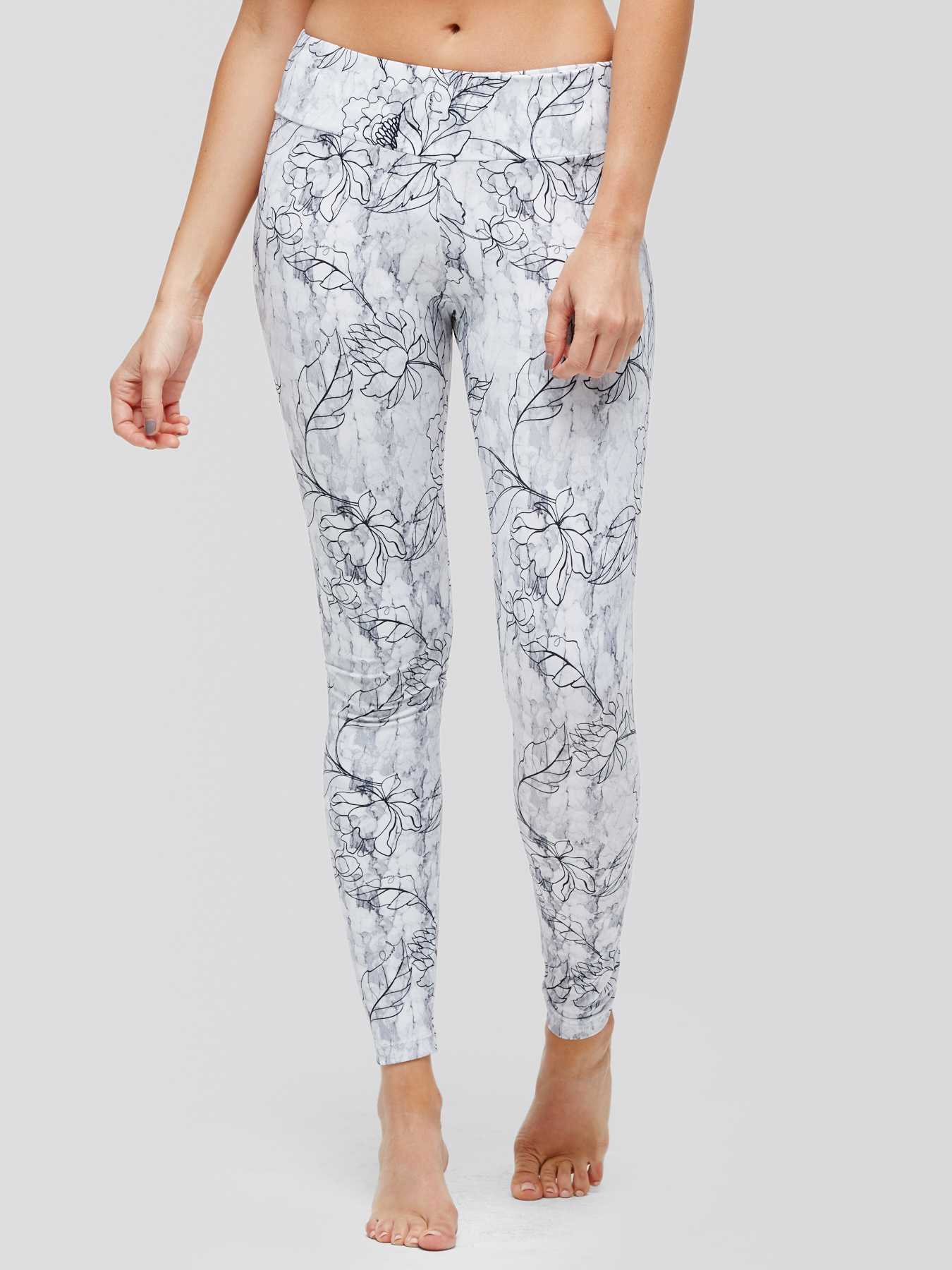 Peony Peony Marble Print Leggings