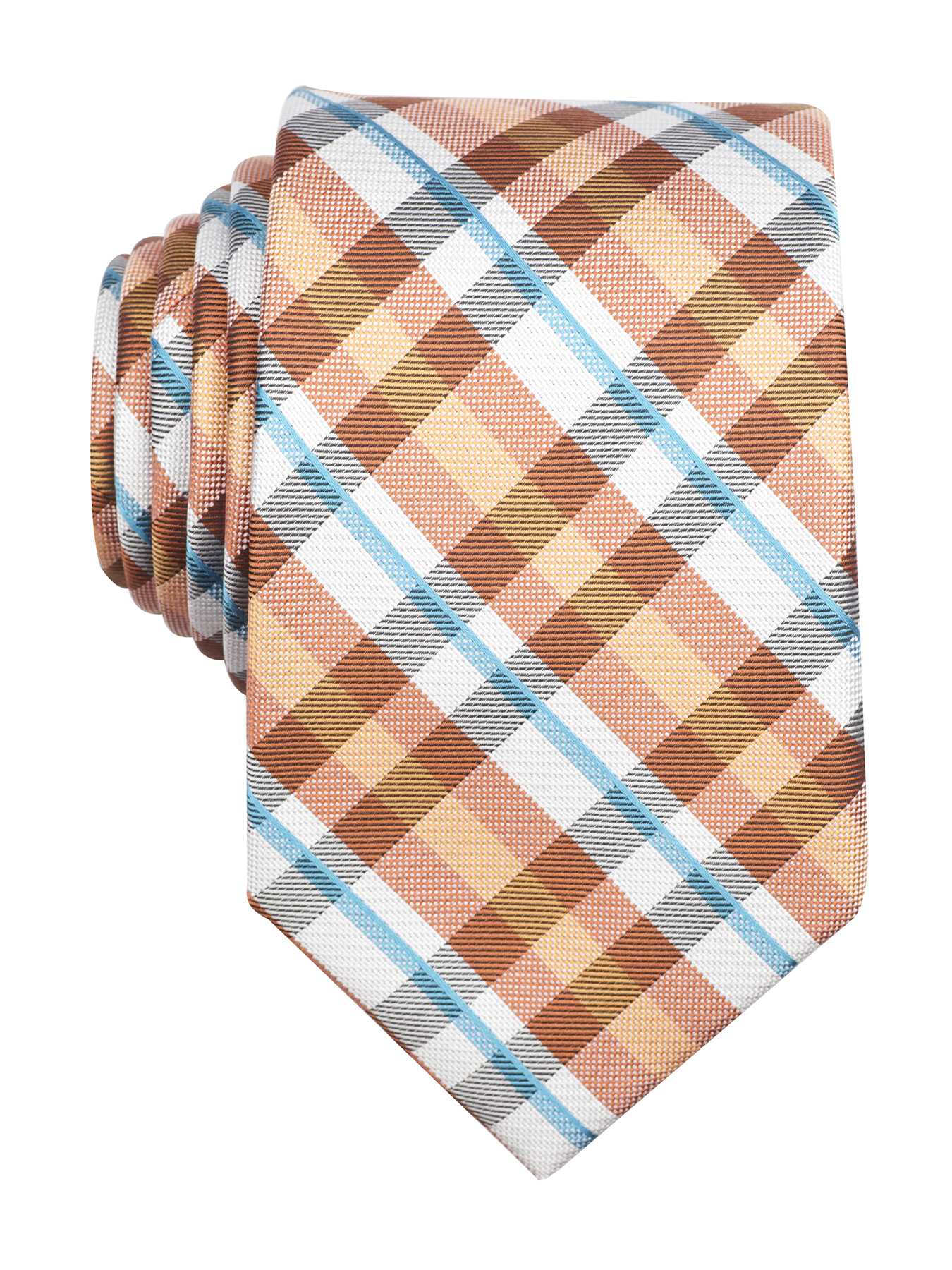 Perry Ellis Dorsey Plaid Silk Tie
