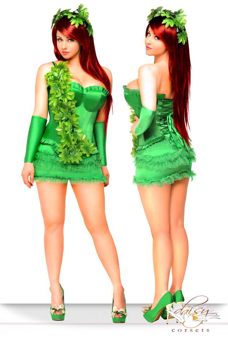 4 PC Ivy Vixen Sexy Costume