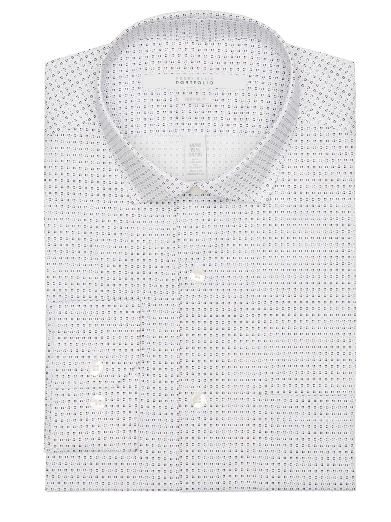Perry Ellis Very Slim Broken Circle Print Dress Shirt