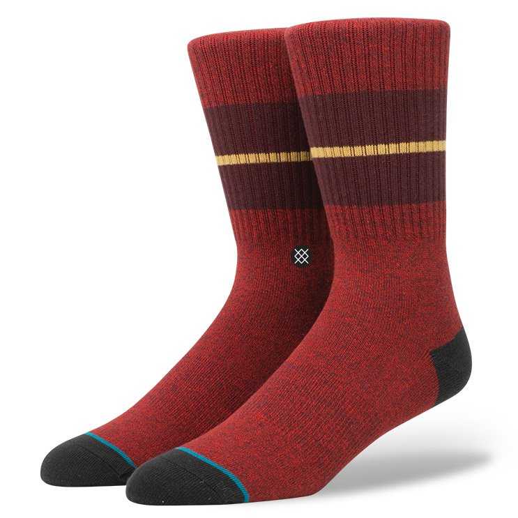 Stance Sequoia 2 (Maroon) classic crew Socks