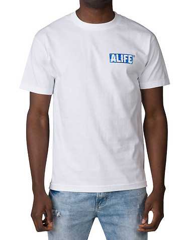ALIFE MENS White Clothing / Tops